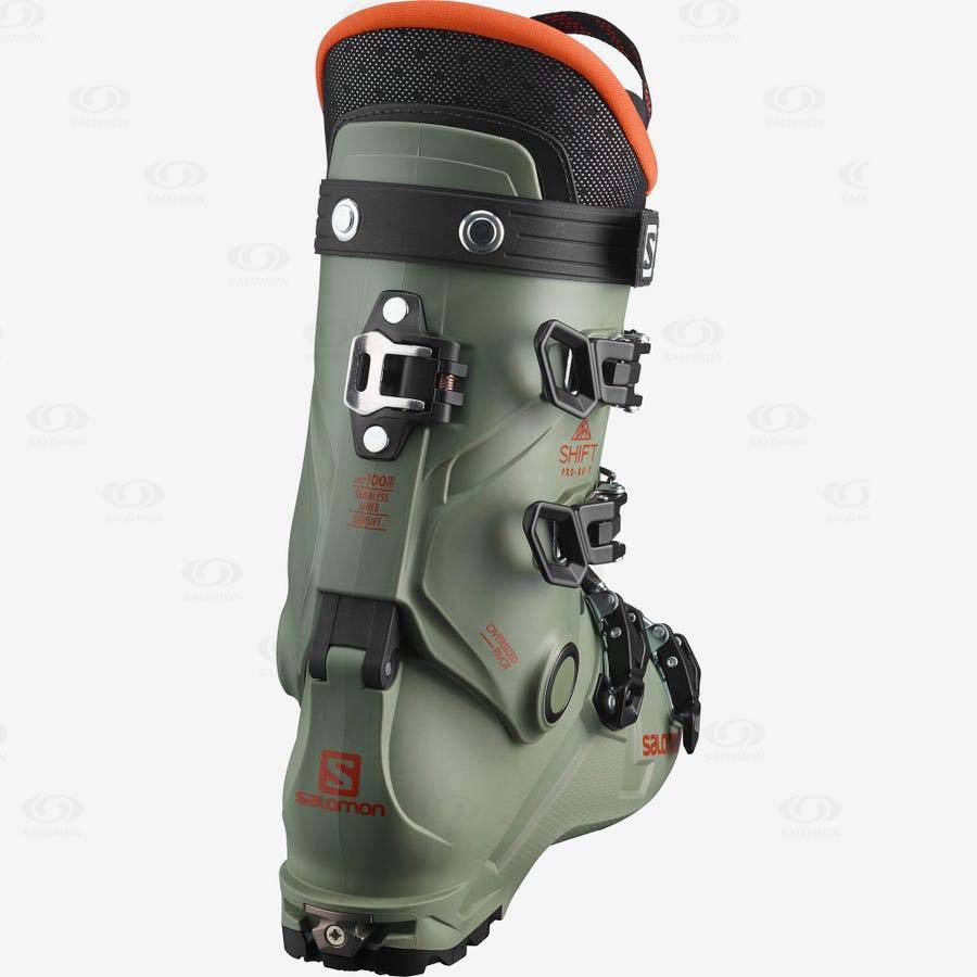 Olive Kids' Salomon SHIFT PRO 80T AT Ski Boots | USA-W2530