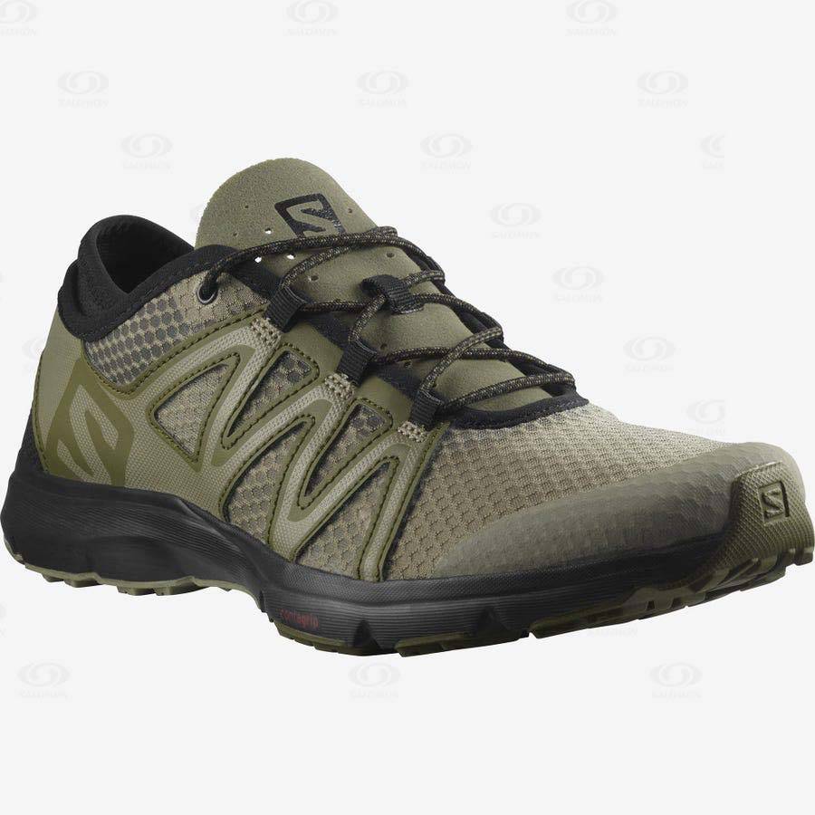 Olive Men's Salomon CROSSAMPHIBIAN SWIFT 2 Water Shoes | USA-N1862