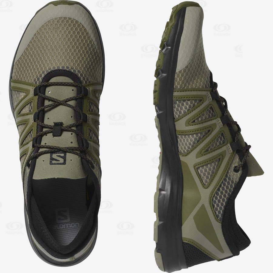 Olive Men's Salomon CROSSAMPHIBIAN SWIFT 2 Water Shoes | USA-N1862