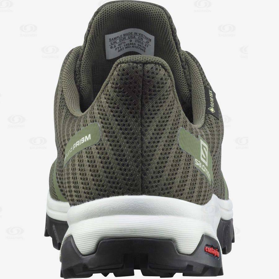 Olive Men's Salomon OUTBOUND PRISM GORE-TEX Waterproof Shoes | USA-S1079