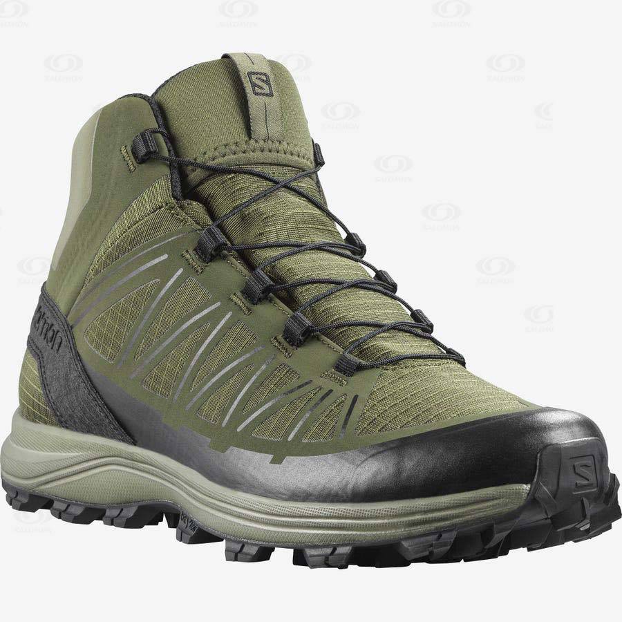 Olive Men's Salomon SPEED ASSAULT Tactical Boots | USA-O2454