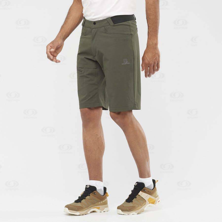 Olive Men's Salomon WAYFARER Shorts | USA-L1872