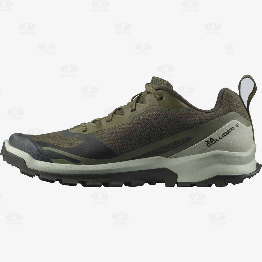 Olive Men's Salomon XA COLLIDER 2 Trail Running Shoes | USA-W1560