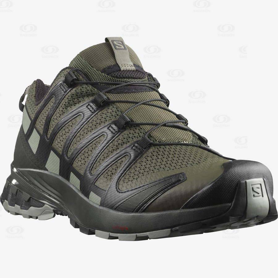 Olive Men's Salomon XA PRO 3D v8 Trail Running Shoes | USA-O1833