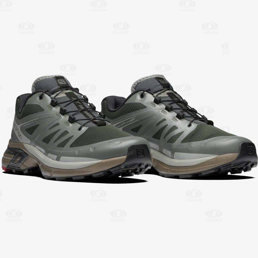 Olive Men's Salomon XT-WINGS 2 ADVANCED Sneakers | USA-O1021