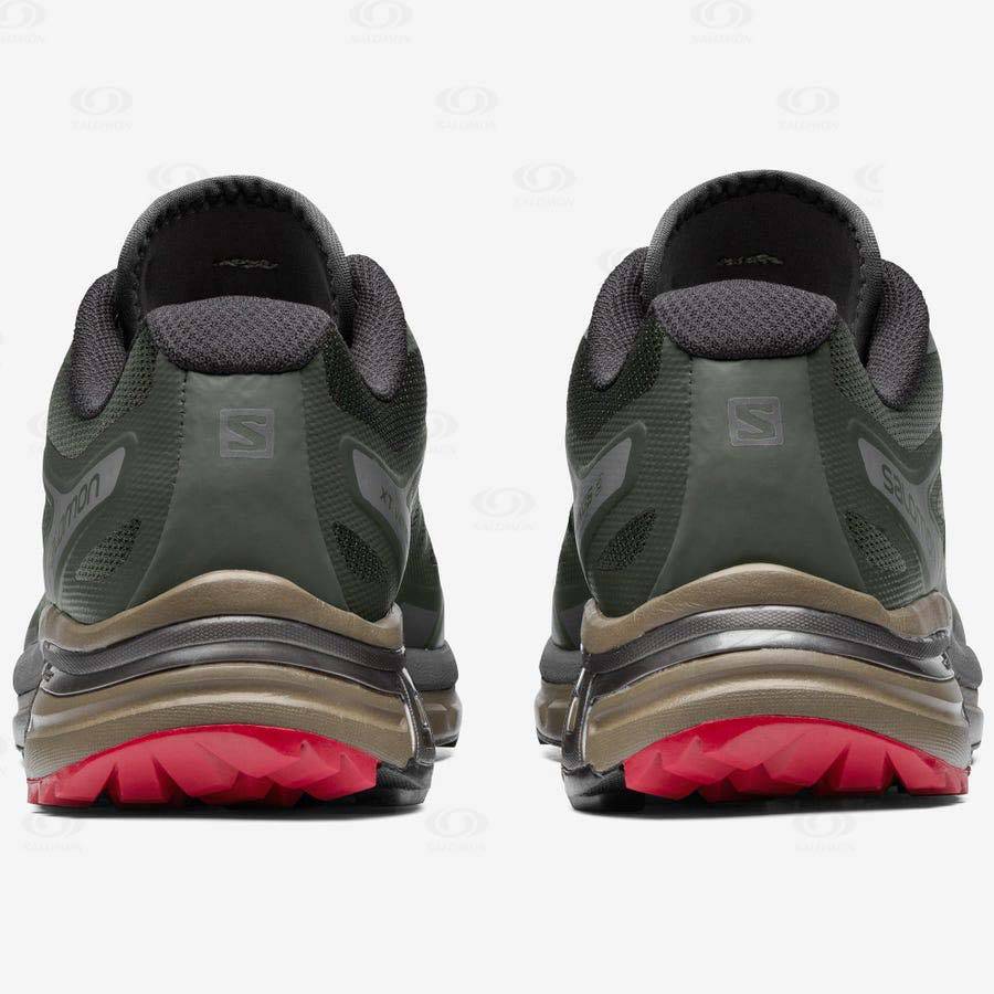 Olive Men's Salomon XT-WINGS 2 ADVANCED Sneakers | USA-O1021