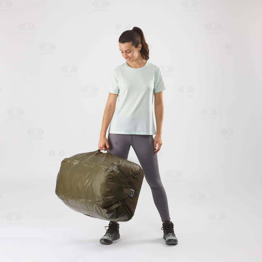 Olive Women's Salomon OUTLIFE DUFFEL 100 Bags | USA-S1282