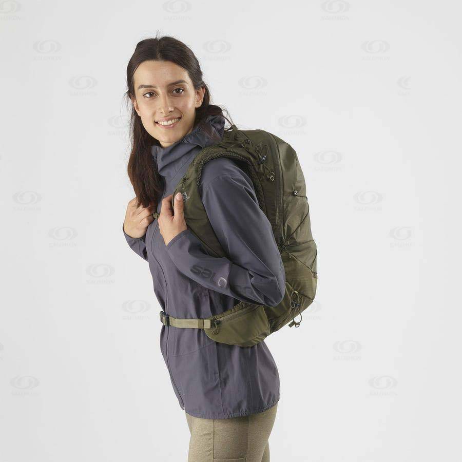 Olive Women's Salomon XT 15 Backpacks | USA-O1761