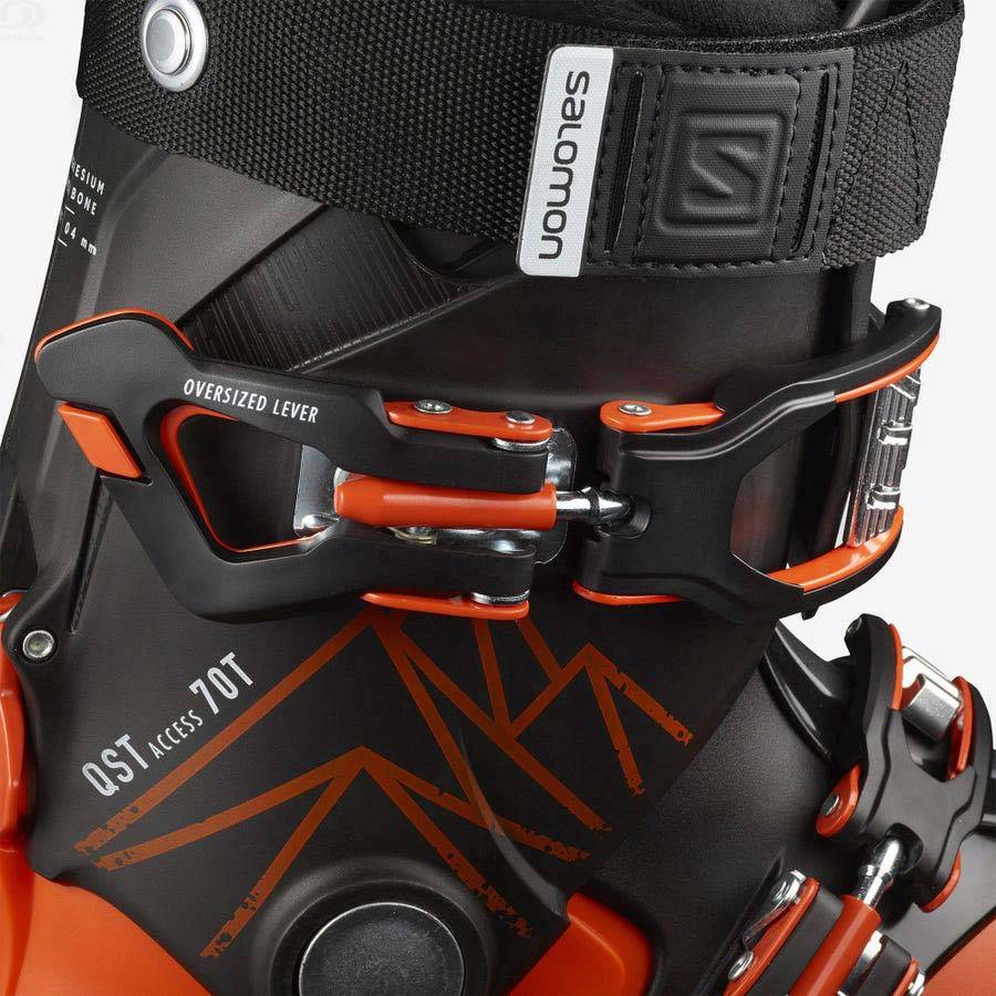 Orange / Black Kids' Salomon QST ACCESS 70 T Ski Boots | USA-L2537