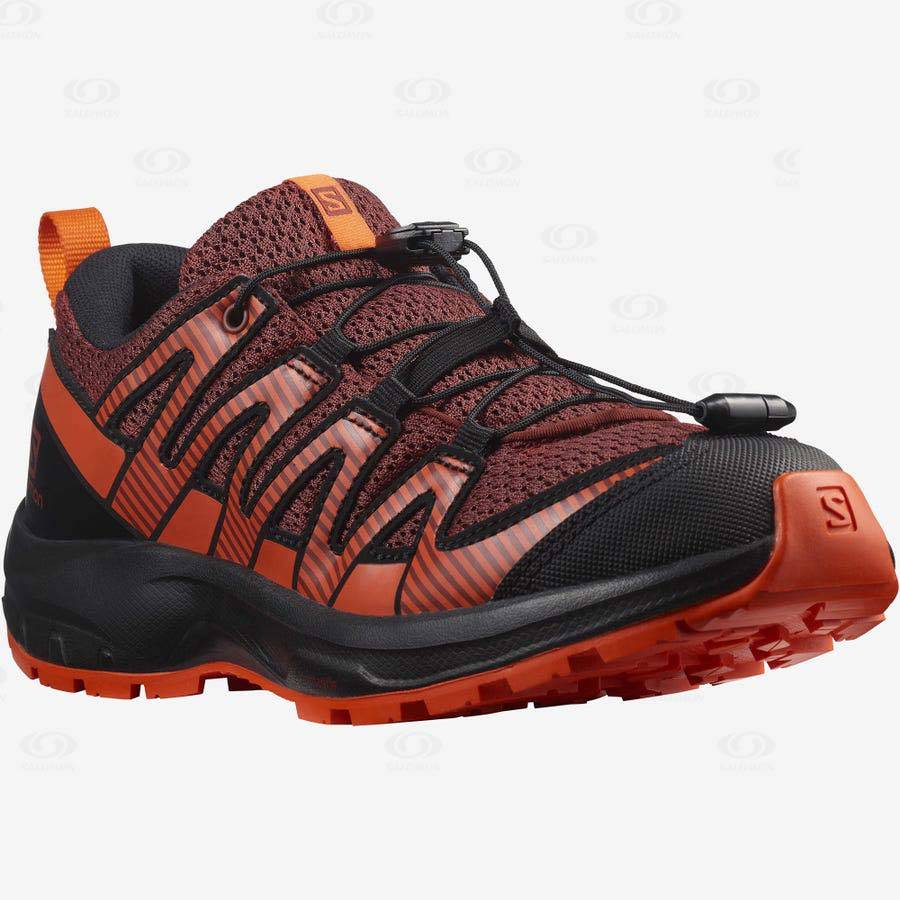 Orange Kids' Salomon XA PRO V8 Trail Running Shoes | USA-M1461