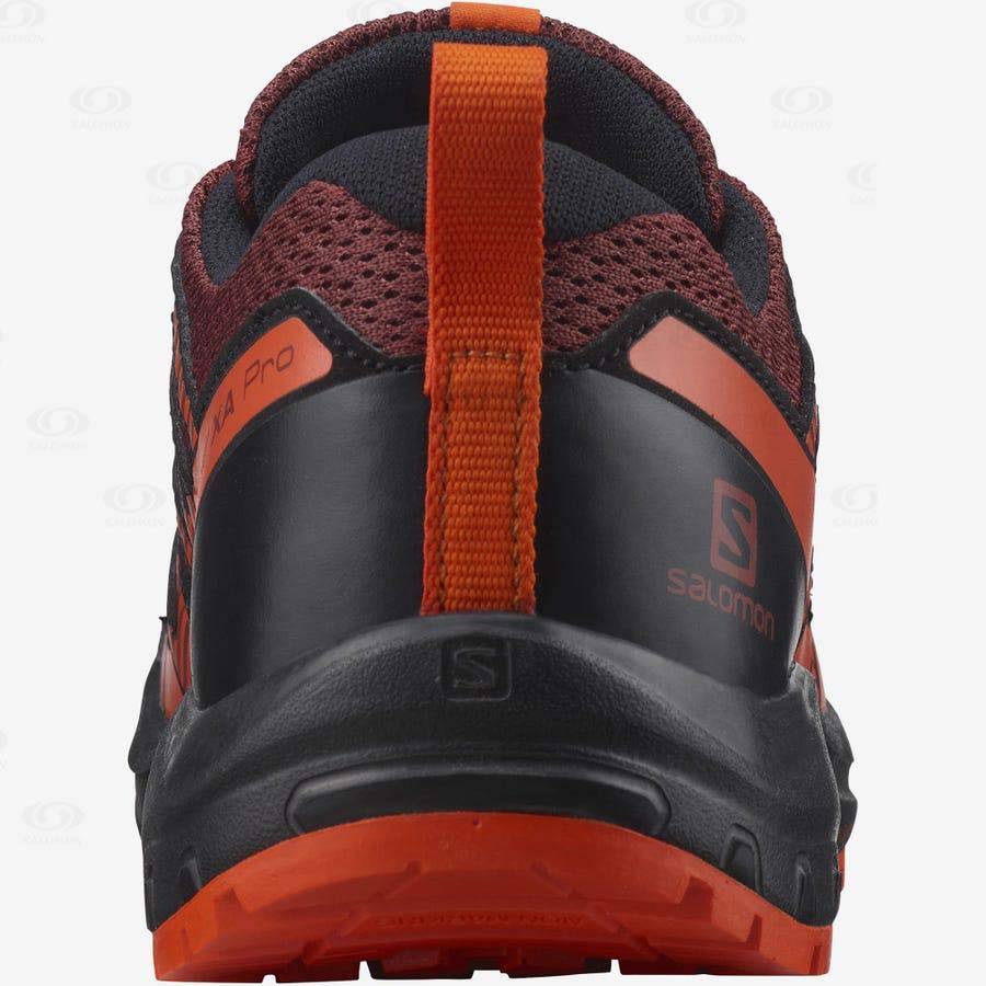 Orange Kids' Salomon XA PRO V8 Trail Running Shoes | USA-M1461