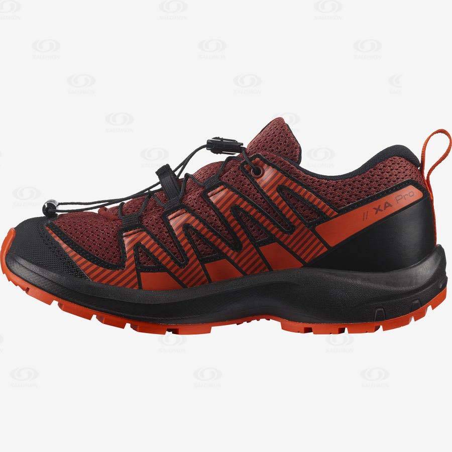 Orange Kids' Salomon XA PRO V8 Trail Running Shoes | USA-M1461