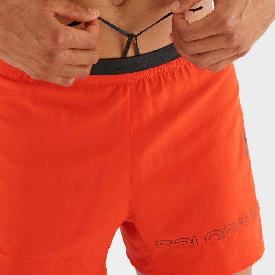 Orange Men's Salomon CROSS 2IN1 Shorts | USA-A1934