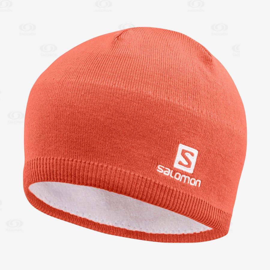 Orange Men\'s Salomon LOGO Hats | USA-A2543