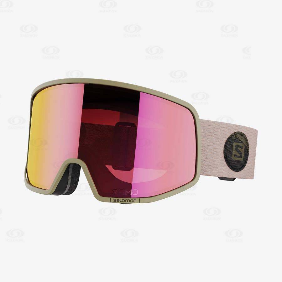 Pink Men\'s Salomon LO FI SIGMA Goggles | USA-O1798