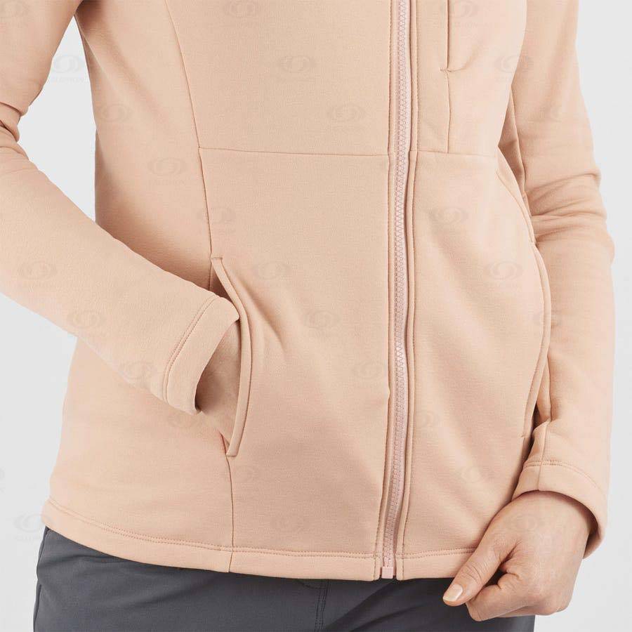 Pink Women's Salomon ESSENTIAL XWARM Hoodie | USA-L1046