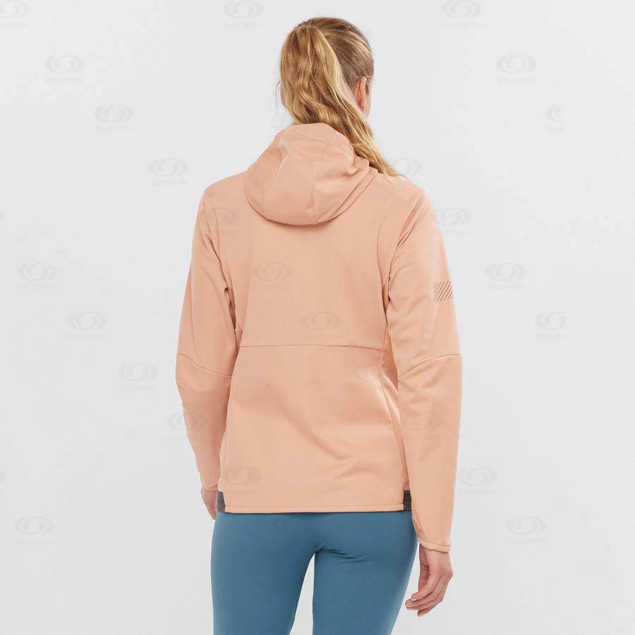 Pink Women's Salomon GORE TEX INFINIUM™ WINDSTOPPER® Softshell Jackets | USA-N1078