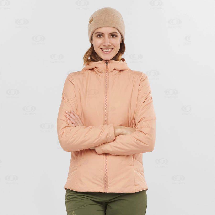 Pink Women's Salomon OUTRACK INSULATED Insulated Jackets | USA-S1037