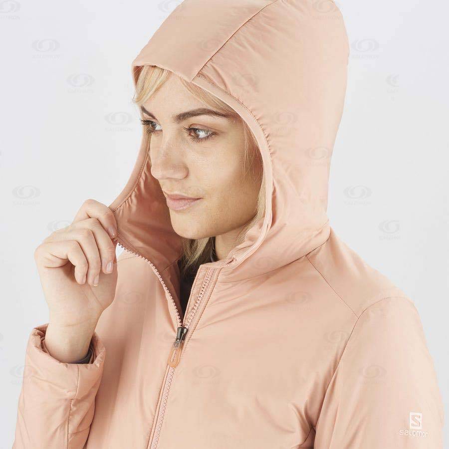 Pink Women's Salomon OUTRACK INSULATED Insulated Jackets | USA-S1037