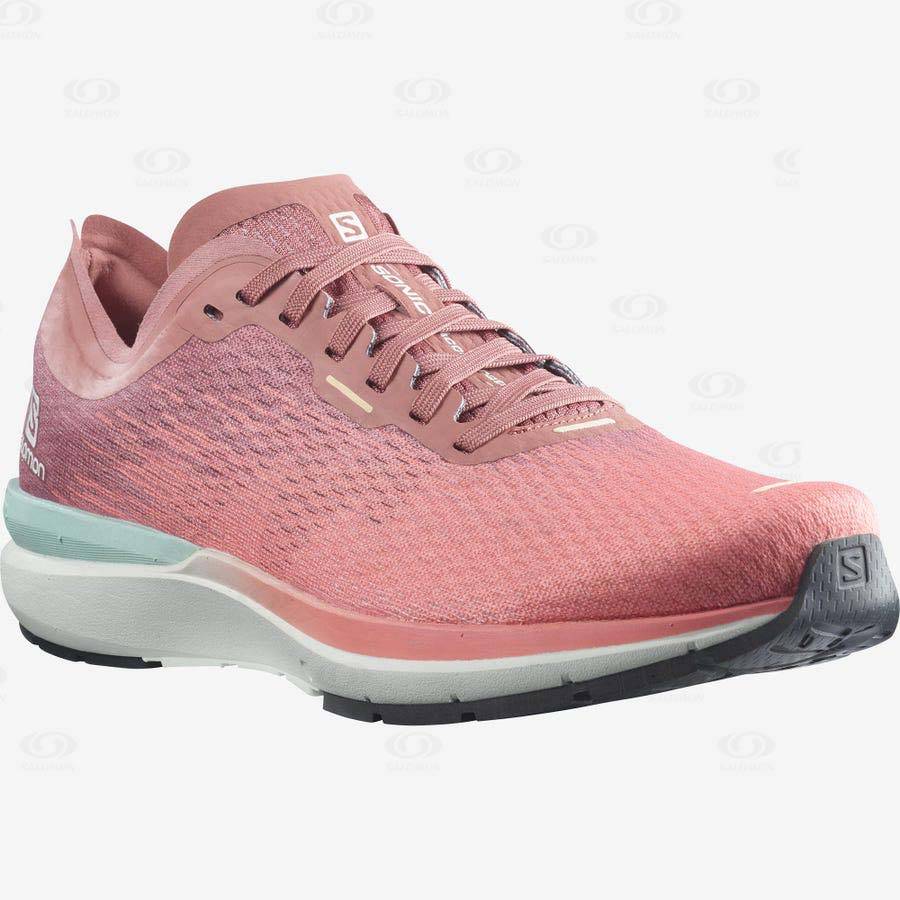 Pink Women's Salomon SONIC 4 Accelerate Running Shoes | USA-W2260