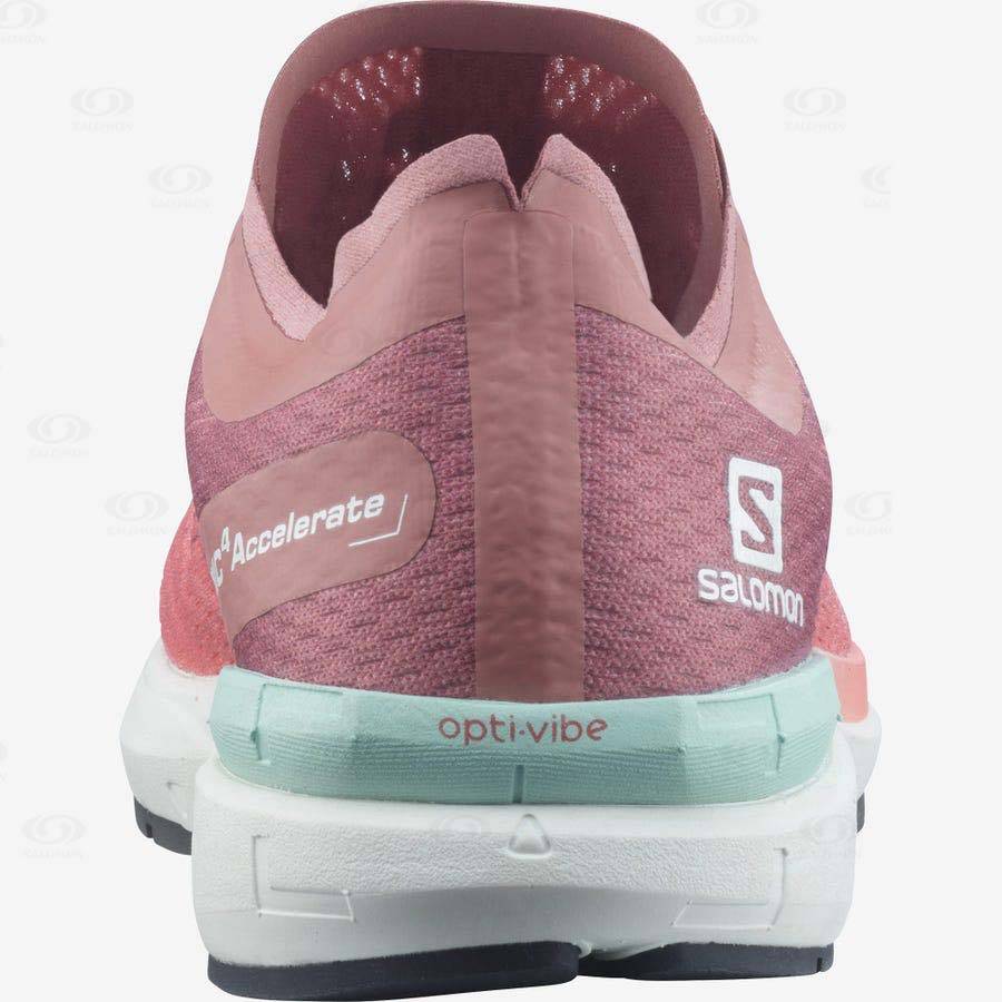 Pink Women's Salomon SONIC 4 Accelerate Running Shoes | USA-W2260