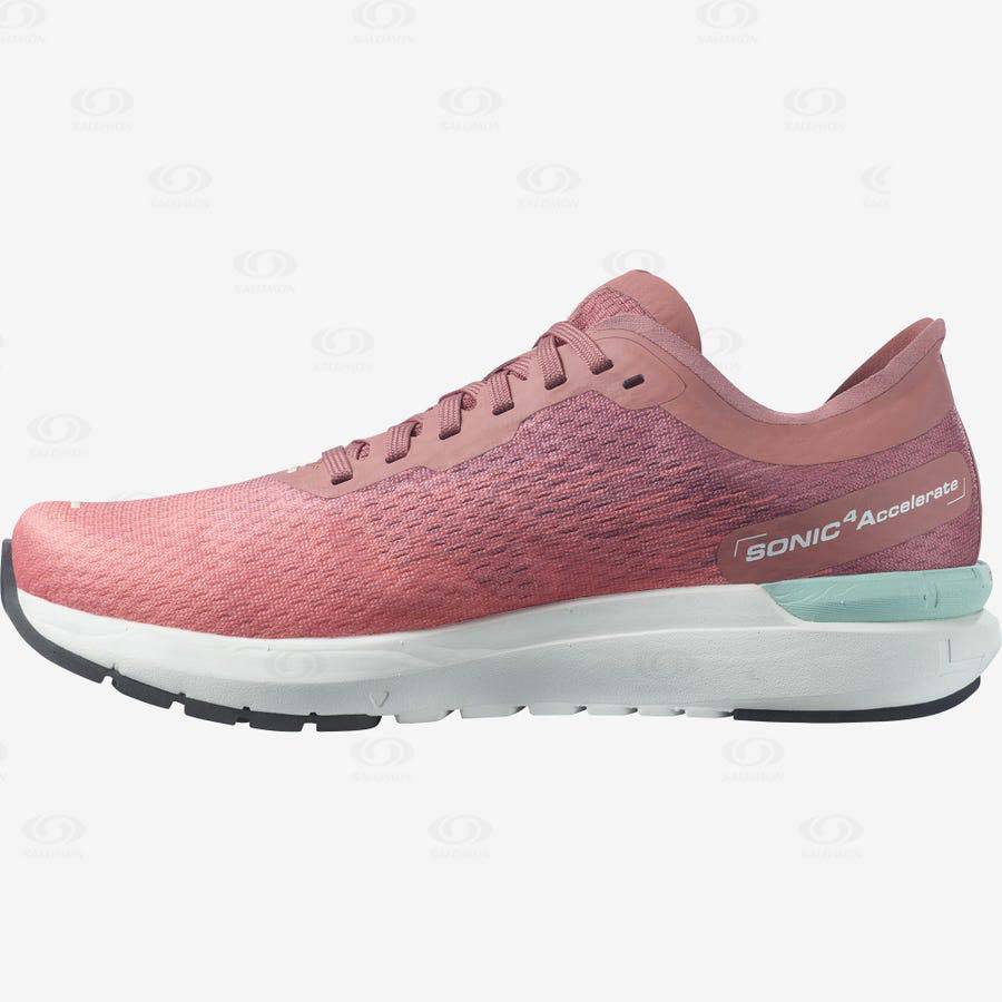 Pink Women's Salomon SONIC 4 Accelerate Running Shoes | USA-W2260