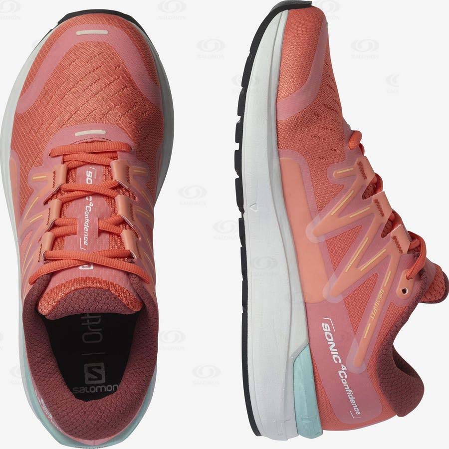 Pink Women's Salomon SONIC 4 Confidence Running Shoes | USA-wO1126