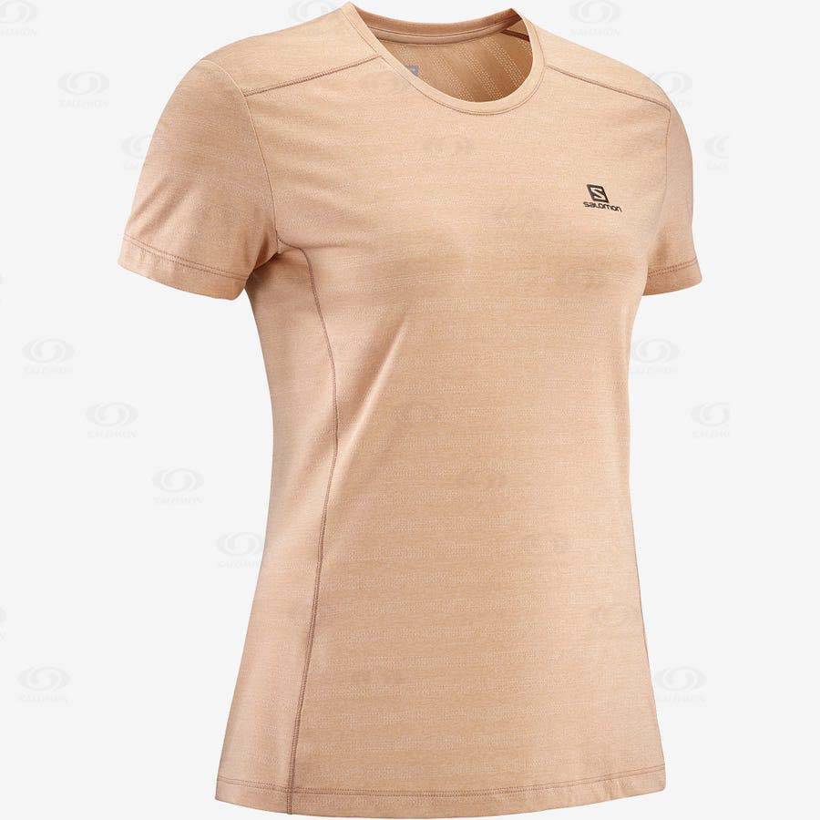 Pink Women's Salomon XA TEE W T Shirts | USA-L2474