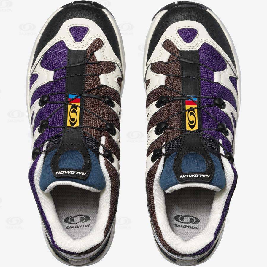 Purple / Chocolate / Blue Men's Salomon XA PRO 1 Sneakers | USA-N1547