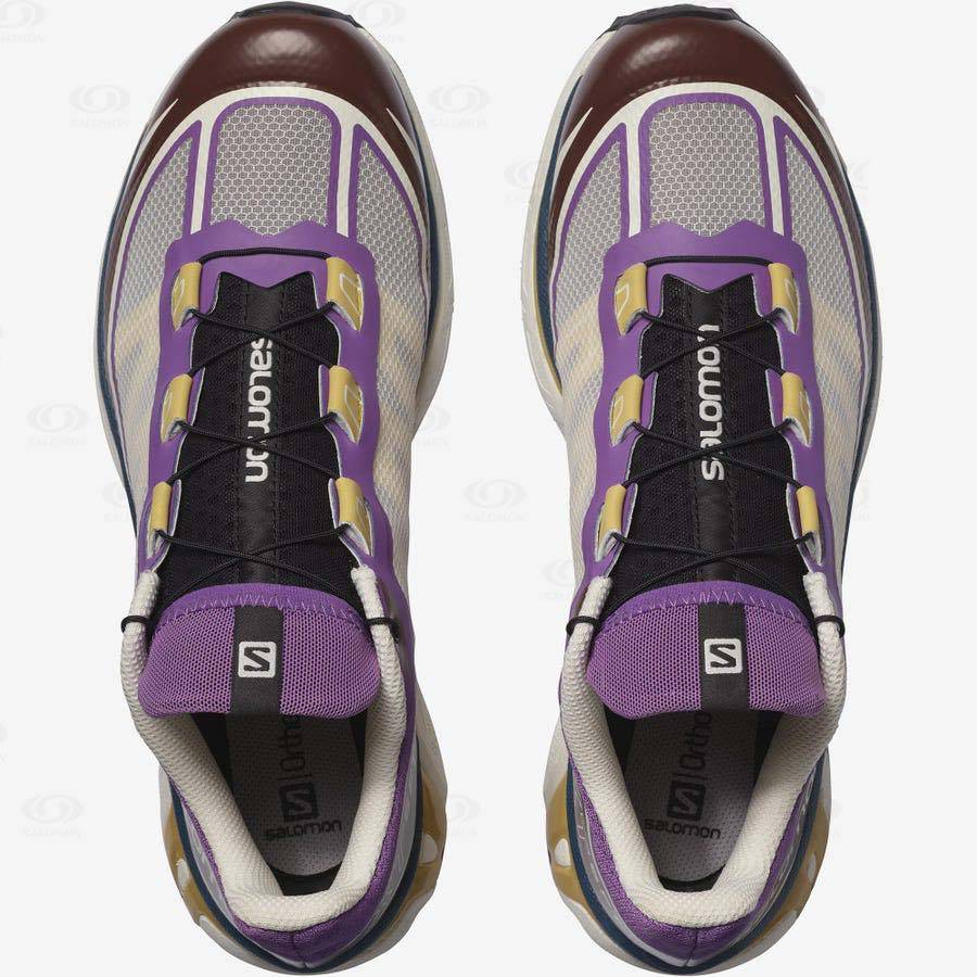 Purple / Chocolate Men's Salomon XT-6 FT Sneakers | USA-S2437