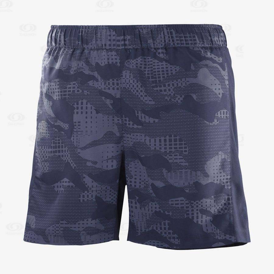 Purple Men's Salomon AGILE 5 Shorts | USA-W4180