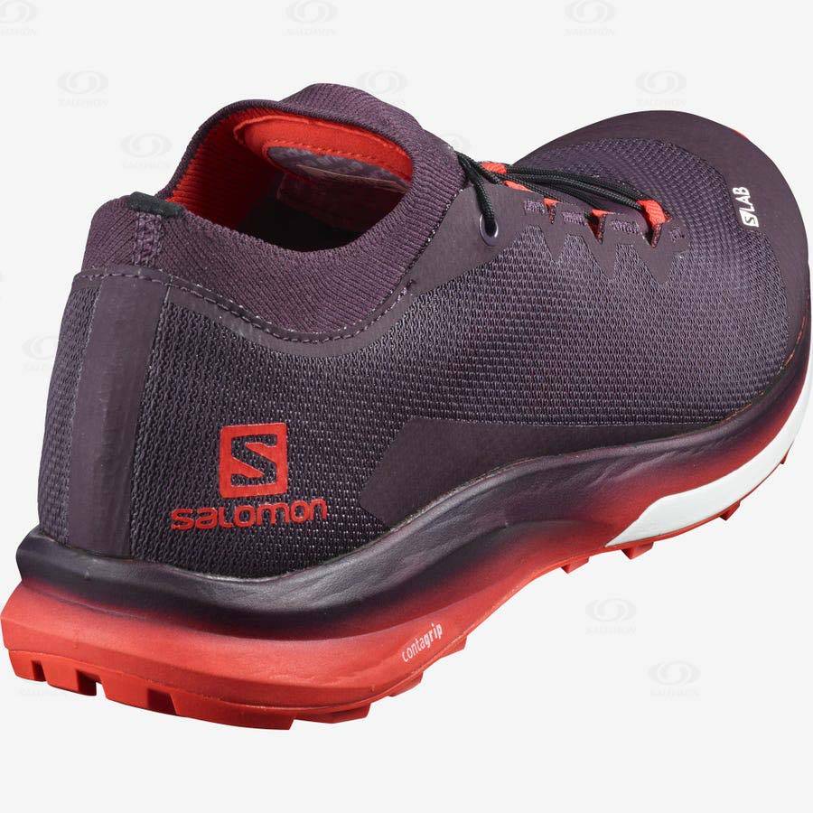 Purple Men's Salomon S/LAB ULTRA 3 Trail Running Shoes | USA-S2619