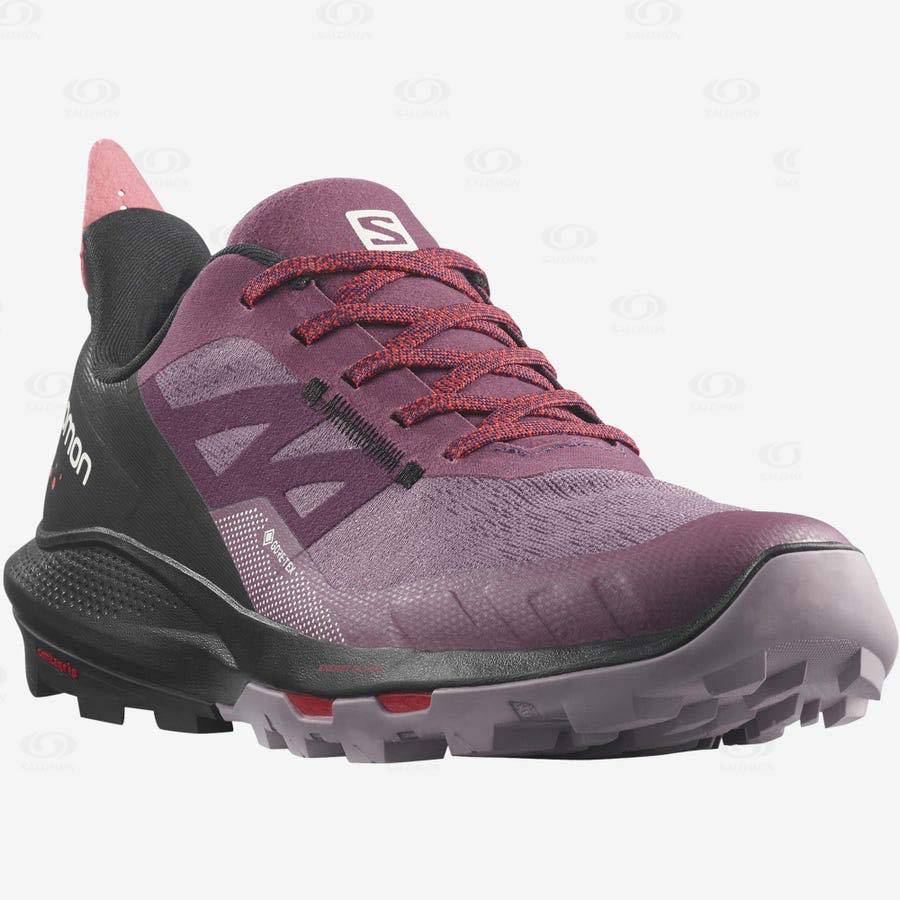 Purple Women's Salomon OUTPULSE GORE-TEX Waterproof Shoes | USA-L1921