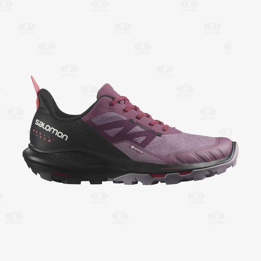 Purple Women\'s Salomon OUTPULSE GORE-TEX Waterproof Shoes | USA-L1921