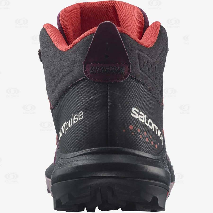 Purple Women's Salomon OUTPULSE MID GORE-TEX Waterproof Shoes | USA-O1194