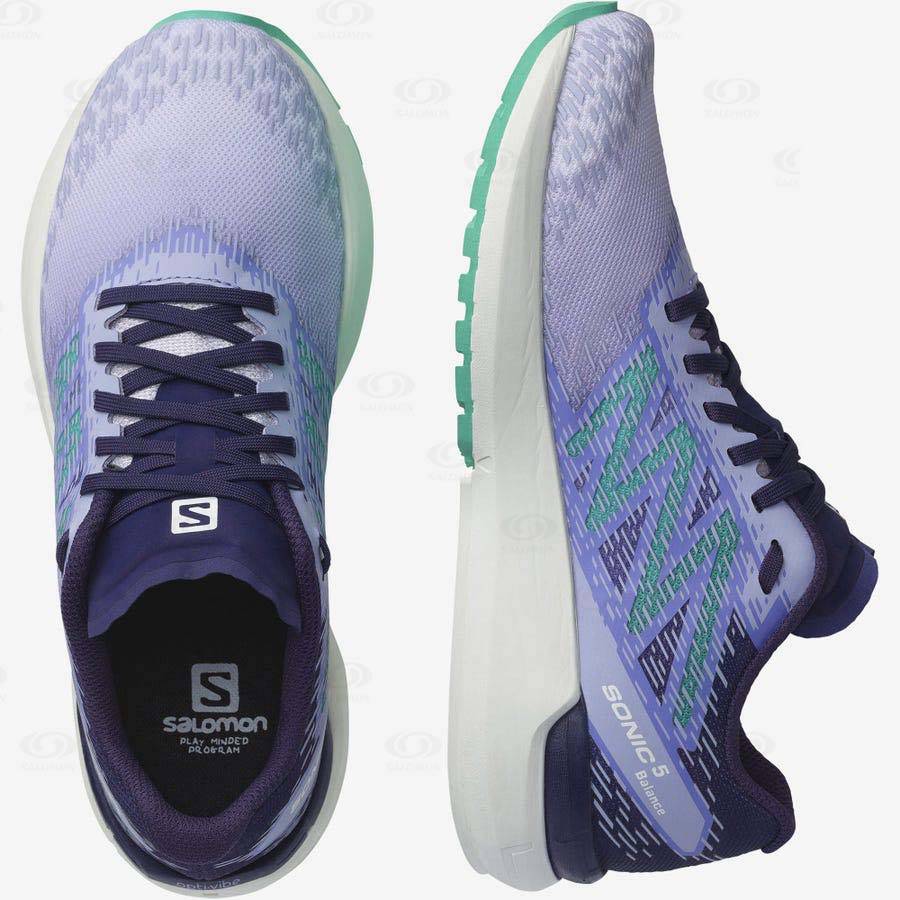 Purple Women's Salomon SONIC 5 BALANCE Running Shoes | USA-N2464