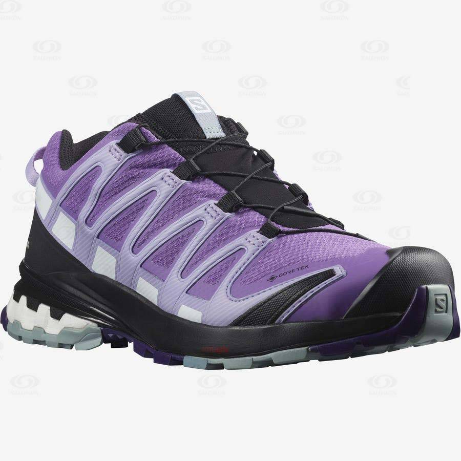 Purple Women's Salomon XA PRO 3D v8 GORE-TEX Hiking Shoes | USA-L1830