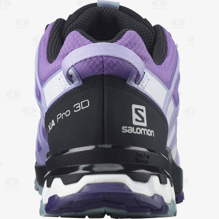 Purple Women's Salomon XA PRO 3D v8 GORE-TEX Hiking Shoes | USA-L1830