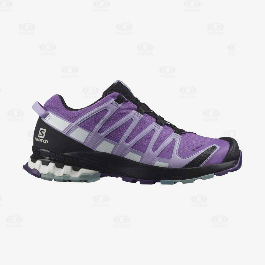 Purple Women\'s Salomon XA PRO 3D v8 GORE-TEX Hiking Shoes | USA-L1830