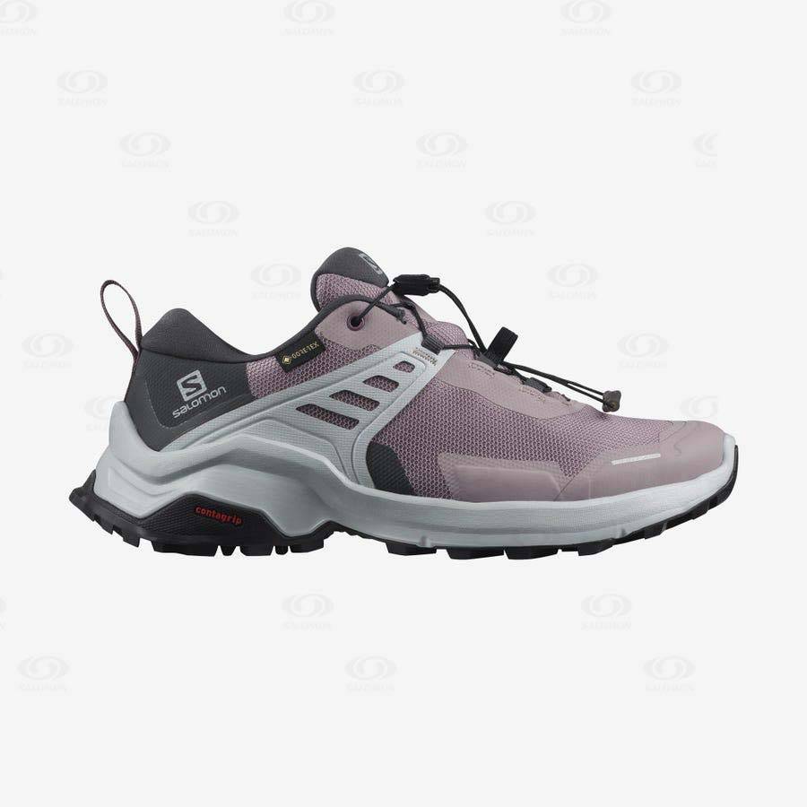 Purple Women\'s Salomon X RAISE GORE-TEX Hiking Shoes | USA-L1977