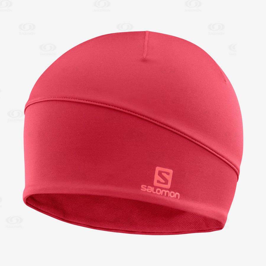 Red Men\'s Salomon ACTIVE Hats | USA-O1292