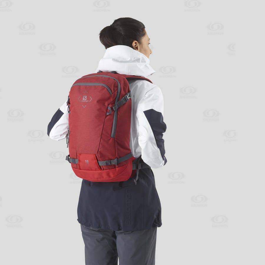 Red Men's Salomon SIDE 18 Backpacks | USA-O1434