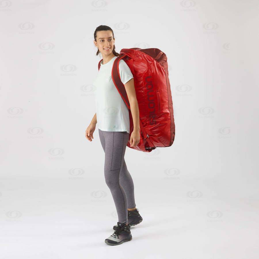 Red Women's Salomon OUTLIFE DUFFEL 100 Bags | USA-S1947