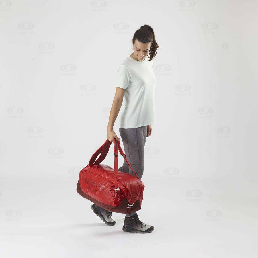 Red Women's Salomon OUTLIFE DUFFEL 45 Bags | USA-N1701