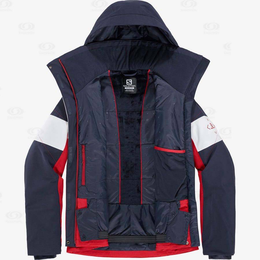 Red Women's Salomon SPEED Insulated Jackets | USA-O1558