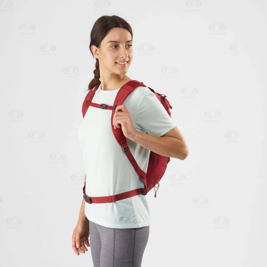 Red Women's Salomon TRAILBLAZER 10 Backpacks | USA-M1510