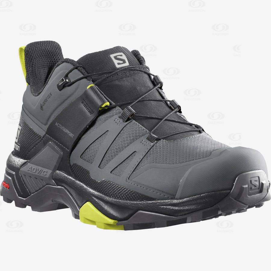 Silver Men's Salomon X ULTRA 4 GORE-TEX Waterproof Shoes | USA-O1943