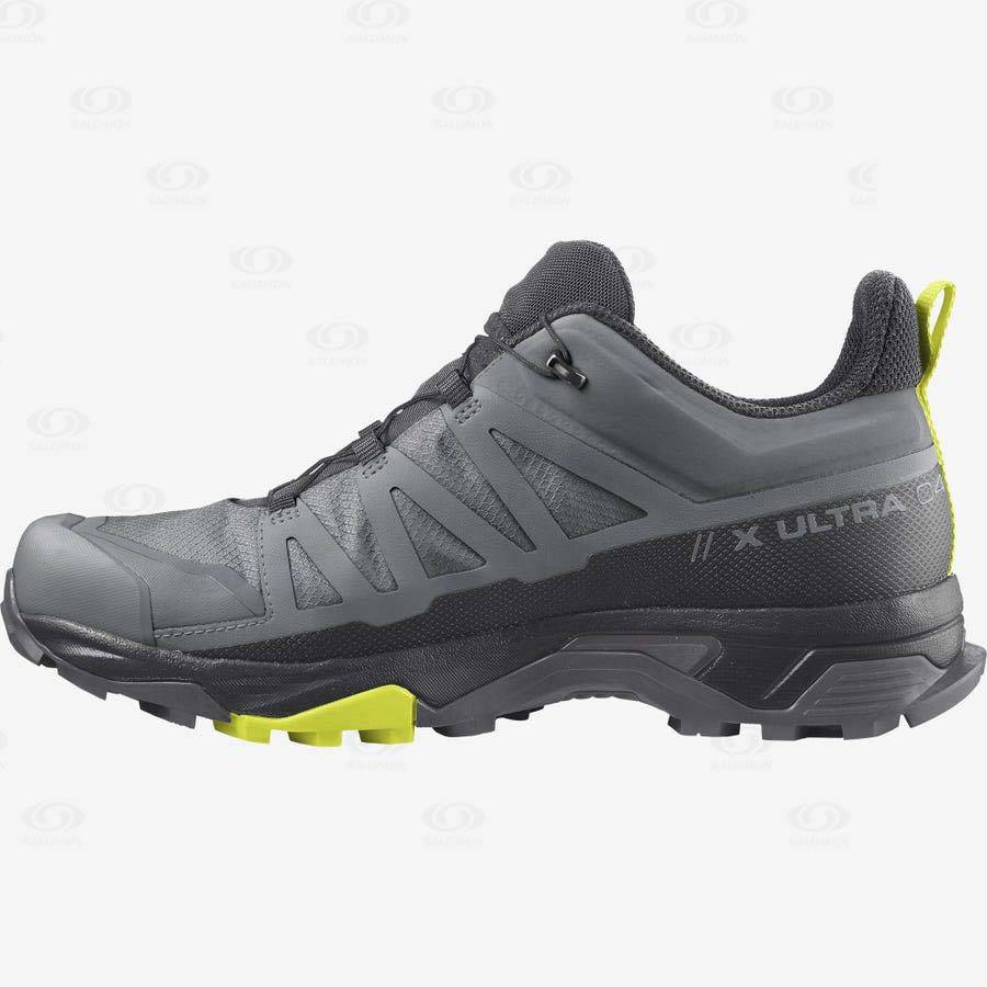 Silver Men's Salomon X ULTRA 4 GORE-TEX Hiking Shoes | USA-S2073