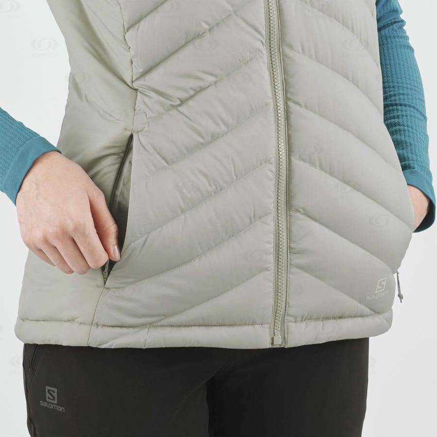 Silver Women's Salomon ESSENTIAL XWARM DOWN Ski Jackets | USA-L2334