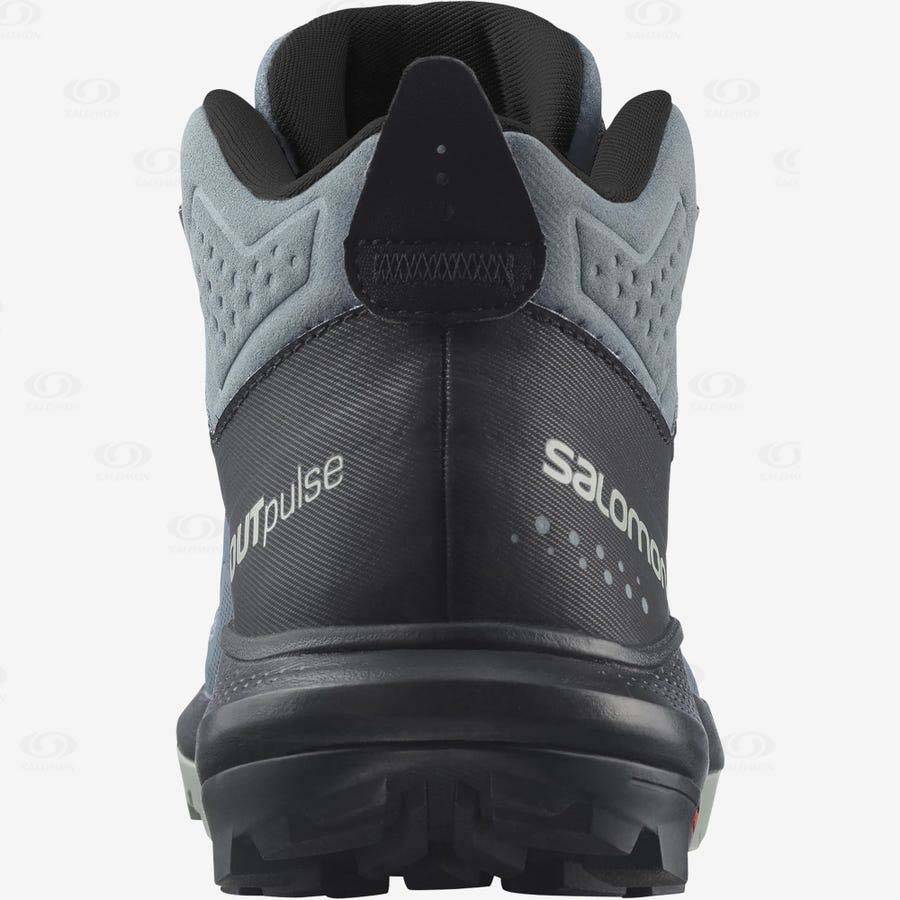 Silver Women's Salomon OUTPULSE MID GORE-TEX Waterproof Shoes | USA-M2196